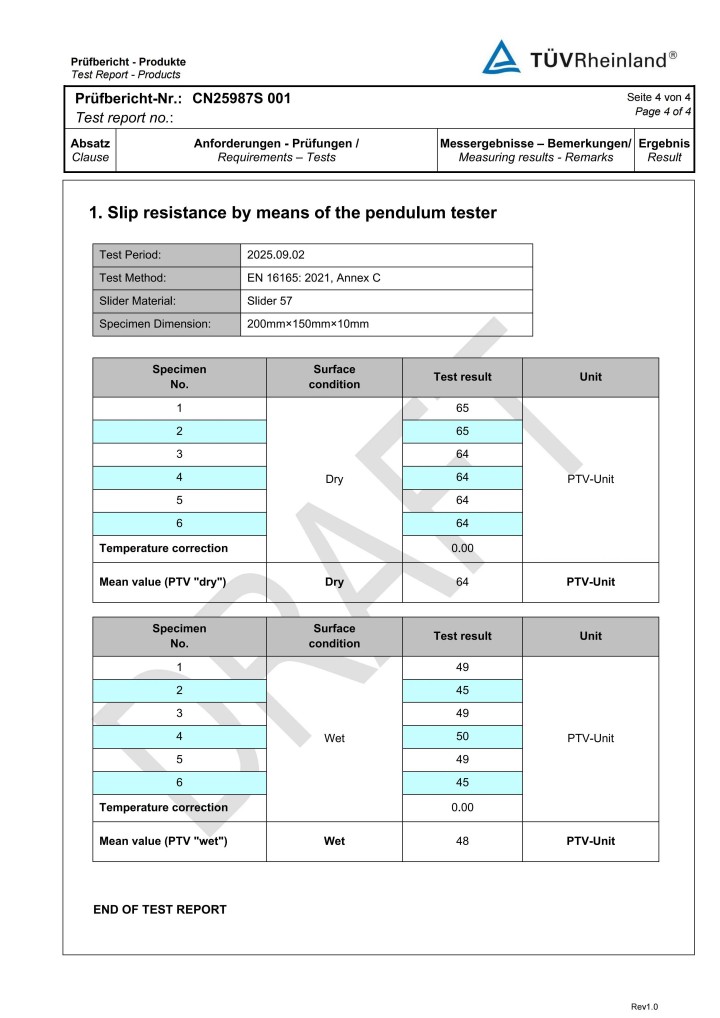 防滑添一證！德國萊茵TüV認(rèn)證 x 萬磊微水泥