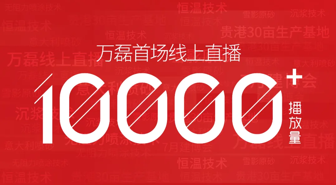 10000+人氣，萬磊首場線上直播 完美收官！